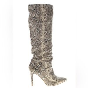 Jessica Simpson Snakeskin Heeled Boots